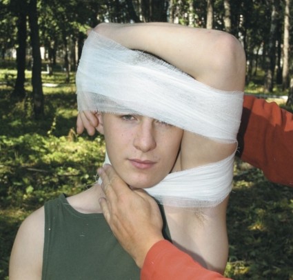 Фиксирующая повязка при переломе шеи
