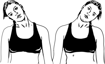 Сразу же после появления боли в области шеи, следует выполнить 10-20 поворотов или наклонов головы